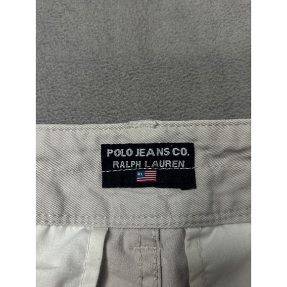 Polo Jeans Co Ralph Lauren Mens Khaki Cargo Pants Size 30x32 Relaxed Fit - Picture 6 of 10
